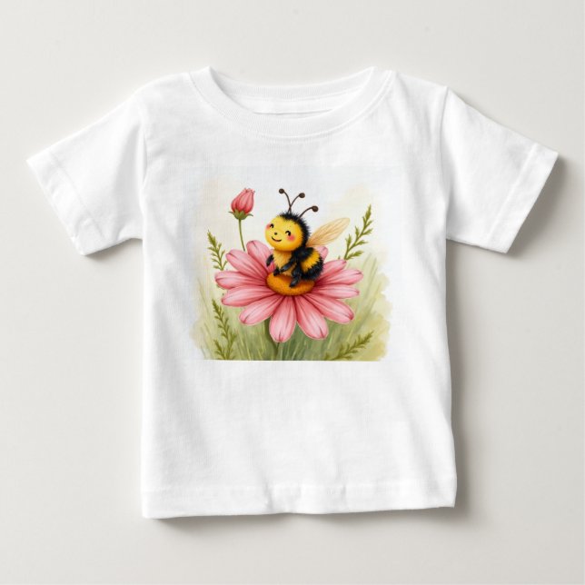 Baby humla solbadar t shirt (Framsida)