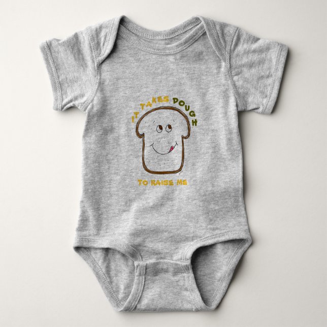 Baby Humor (grönt/gult) Tee (Framsida)