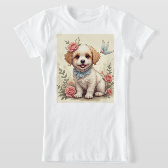 Baby Hund T Shirt (Laydown)