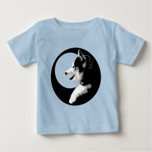 Baby Husky Body Dräkt Släd Hund Baby Gåvor Tee Shirt