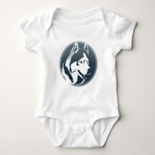 Baby Husky Bodydräkt Sled Hund Baby Husky Gift T Shirt