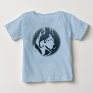 Baby Husky Romper Siberian husky Puppy Romper T Shirt
