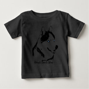 Baby Husky Shirt Sled Hund Baseball Jersey Baby Tee