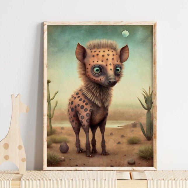 Baby Hyena Afrikanskt Djur | Hyena Väggtryck Poster (Skapare uppladdad)