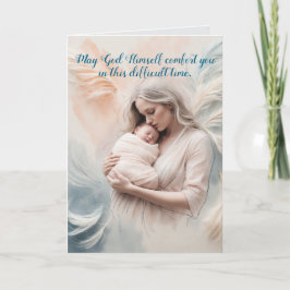 BABY I ANGEL ARM SYMPATHY CARD TACK KORT