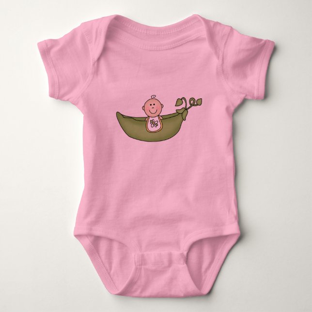 Baby i ärtapod t-shirt (Framsida)