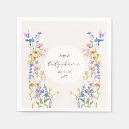 Baby i babyduschservetter pappersservett