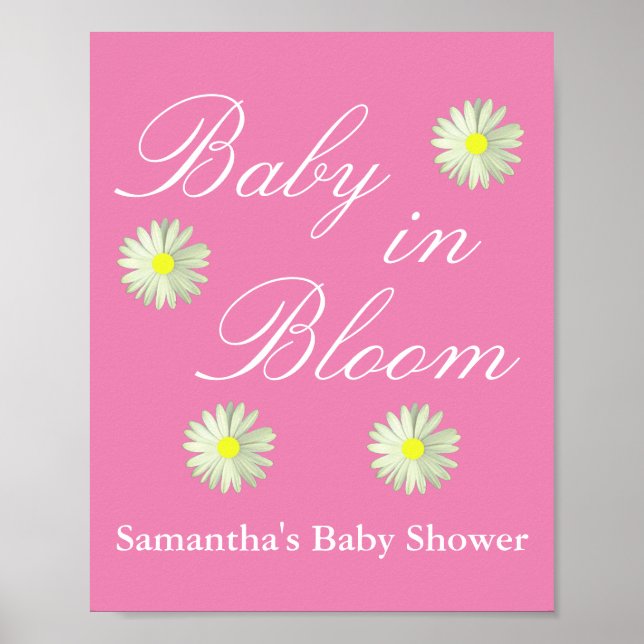 Baby i babyskor för blommor poster (Framsidan)