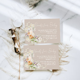 Baby i begäran om Bok i Bloom Wildblomme Baby Show Tilläggskort