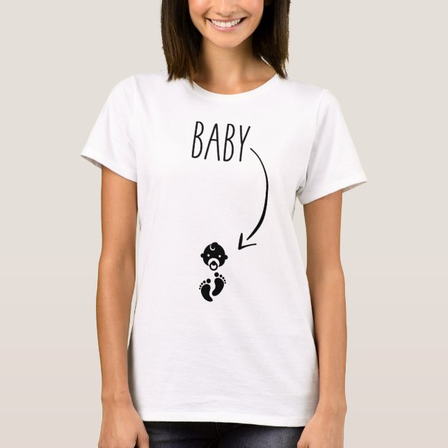 Baby i Belly - Gravid annons T Shirt (Framsida)