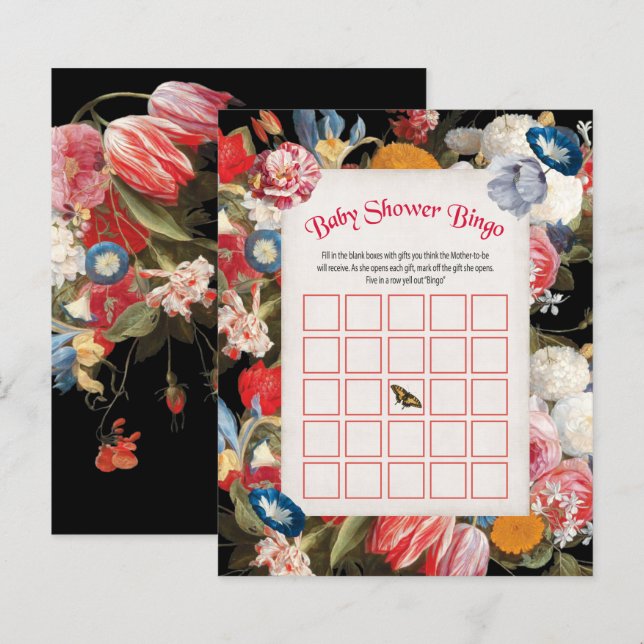 Baby i Bingo-spel för babybabyskor (Fram/baksida)