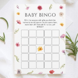 Baby i Bingo-spelkort för babybabyskor Inbjudningar