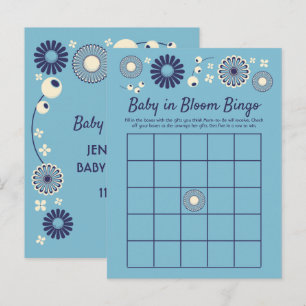 Baby i Bingo-spelkort för bloomåkare Meddelande Vykort