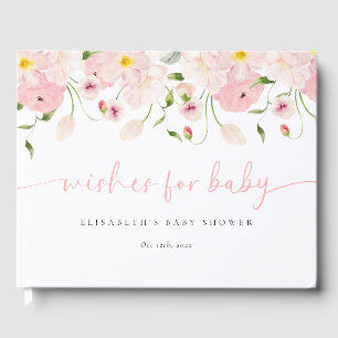 Baby i Blom Pink Bebis Shower Gästböcker