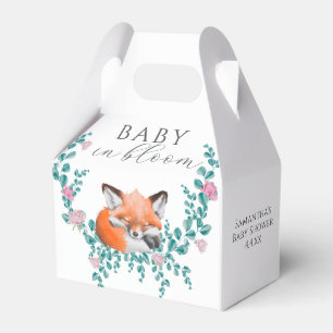 Baby i blom Woodland Fox Grönska Barnkalas Presentaskar