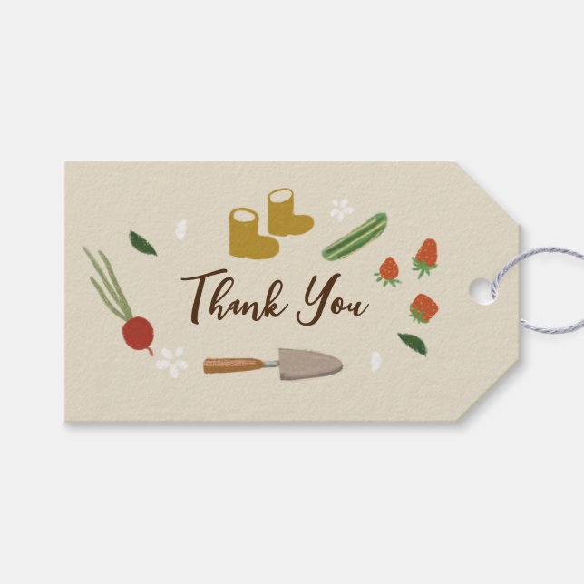 Baby i BLOMGG-familjens babyskor Presentetikett (Framsidan (Horisontell))