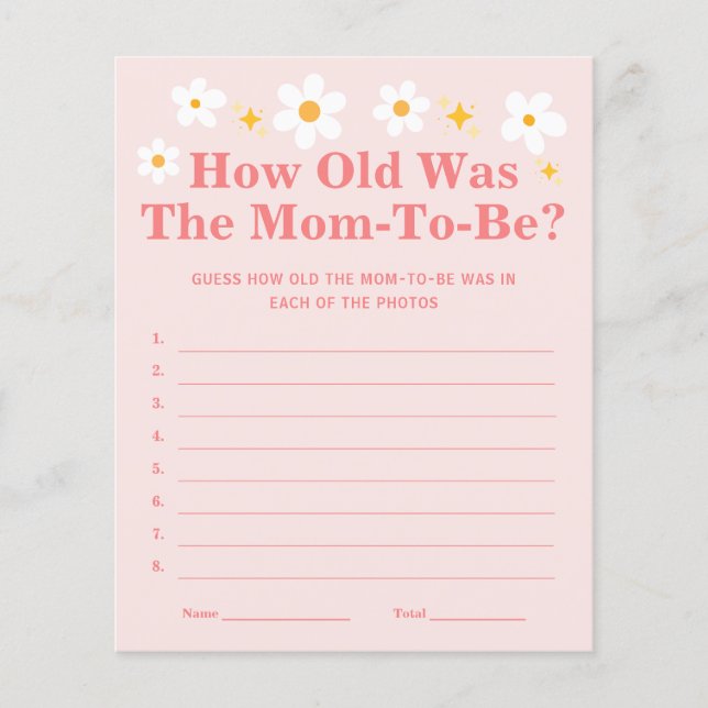 Baby i blomma Hur gammal var mamma som spelade? (Framsida)