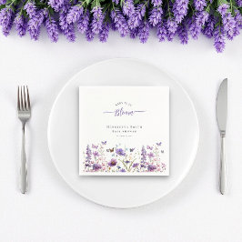 Baby i blommande modern vattenfärgskbabydusch pappersservett