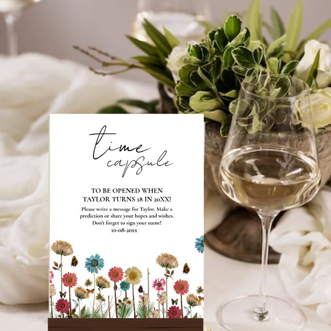 Baby i blommans vild, baby Time Capsule-tecken Poster (Skapare uppladdad)