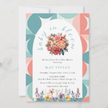 Baby i Blommigten Blåskiss för vattenfärgen i Bloo