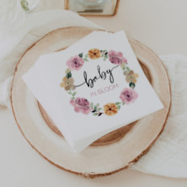 Baby i Blommigten för babyskor i bloom Pappersservett