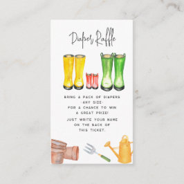 Baby i  blommor i blomman tilläggskort