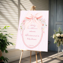 Baby i blomning fånig båge baby shower välkomstsky