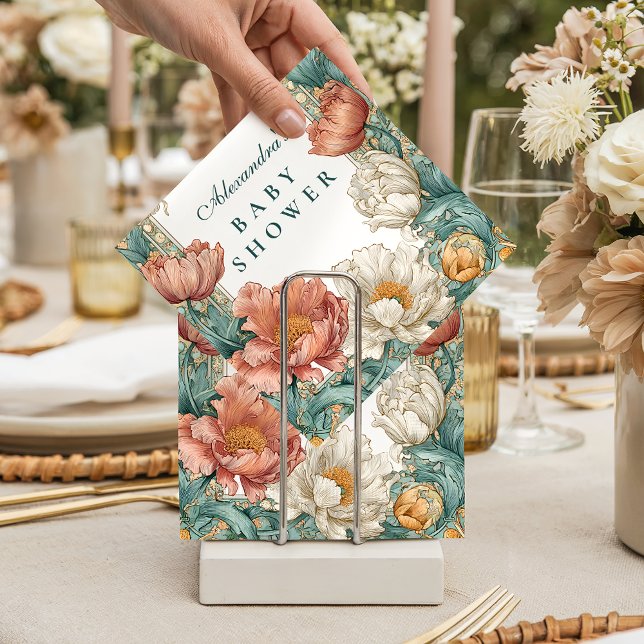 Baby i blomning Floral dusch Pappersservett (Skapare uppladdad)