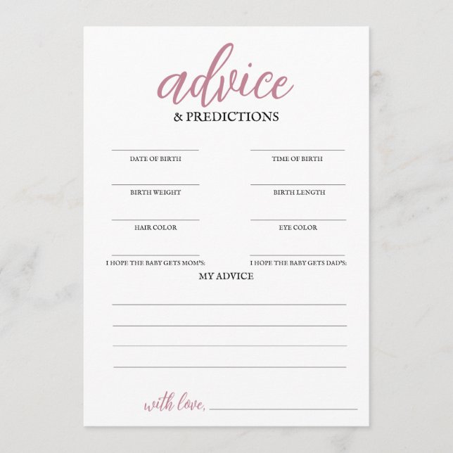 Baby i Bloom Advice & Predictions Program (Framsida)