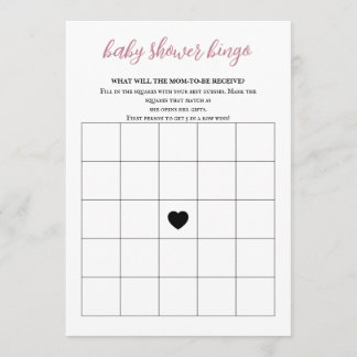 Baby i Bloom Baby Shower Bingo Program