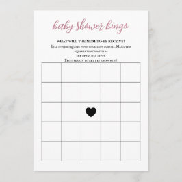 Baby i Bloom Baby Shower Bingo Program