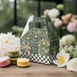 Baby i Bloom Baby Shower Blommigt Garden Greenhous Presentaskar