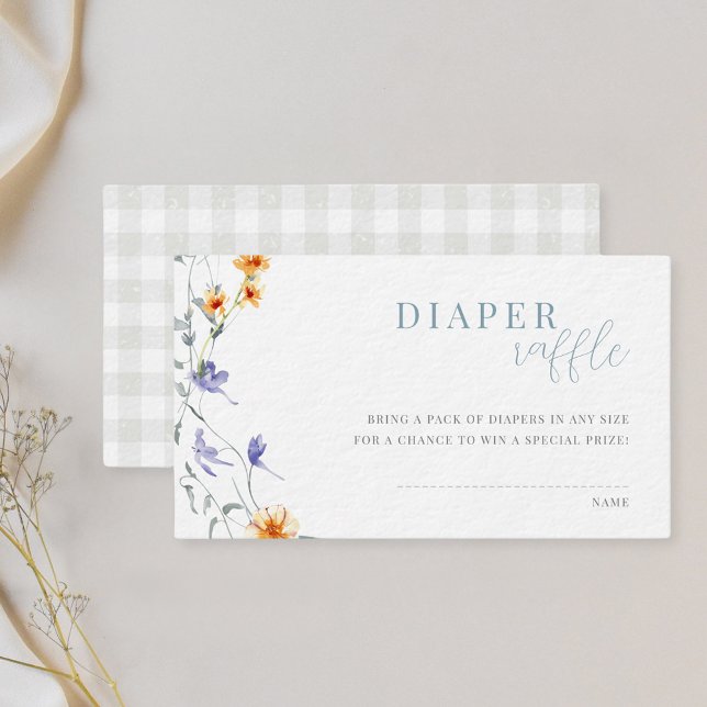 Baby i Bloom Baby Shower Diaper Raffle Tilläggskort (Skapare uppladdad)