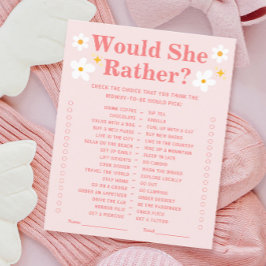 Baby i Bloom Baby Shower Game skulle hon hellre vi