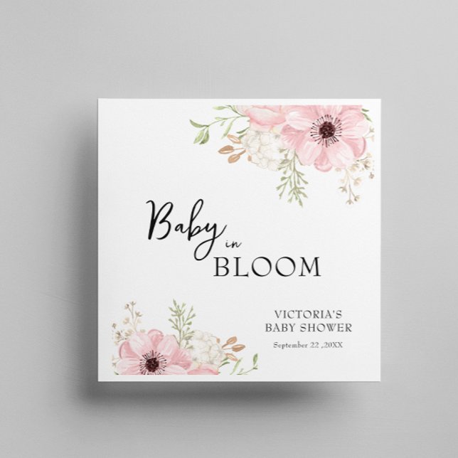 Baby i Bloom Baby Shower Pappersservett (Skapare uppladdad)