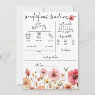 Baby i Bloom Baby Shower Predikation och råd Spara Datumet
