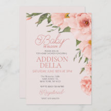 Baby i Bloom Baby Shower Vår sommar blommigt