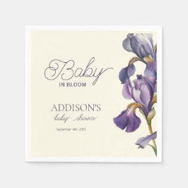 Baby i Bloom Baby Shower Vår sommar blommigt Pappersservett