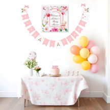 Baby i Bloom babydusch för en flicka