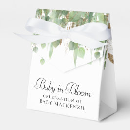 Baby i Bloom | Ballon och eukalyptus Baby Shower Presentaskar