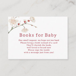 Baby i Bloom Blommar Bokar for Baby Shower Tilläggskort