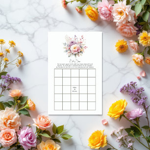 Baby i Bloom Blommigt Baby Shower Bingo Game