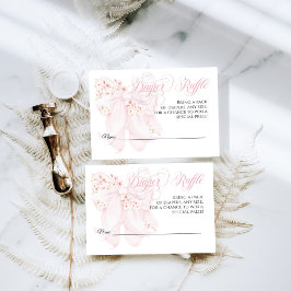 Baby i Bloom Blommigt Bow Vår Girl Baby Shower Tilläggskort