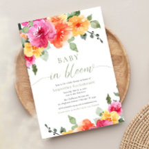Baby i Bloom-blommigtens ljusa sommardusch vår