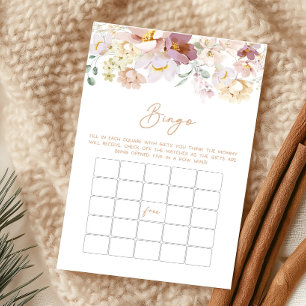 Baby i Bloom Blommigts Baby Shower Bingo Game