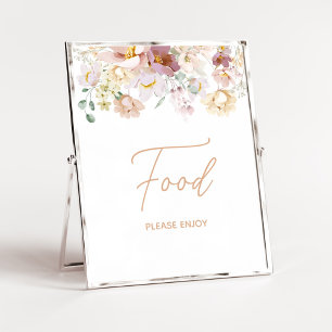 Baby i Bloom Blommigts Baby Shower Food Poster