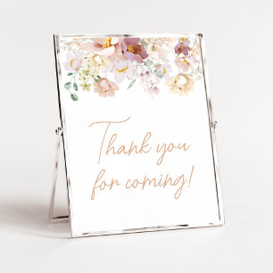Baby i Bloom Blommigts Tack för att du kom Poster