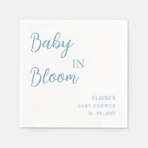 Baby i Bloom Blue Boy Shower Pappersservett