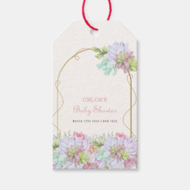 Baby i Bloom Boho Arch Cactus Baby Shower Presentetikett