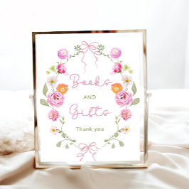 Baby i Bloom Bow Garden Bokar och presenter Poster